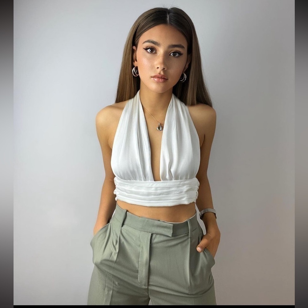 ZARA Satin halter top 8338/004